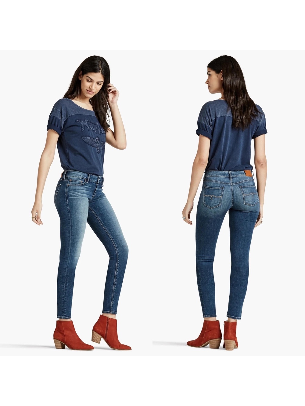 LUCKY BRAND Lolita Capri Ankle Jeans Medium Wash Denim Stretch Size 12/31 NEW